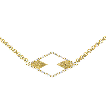 Double Diamond Necklace